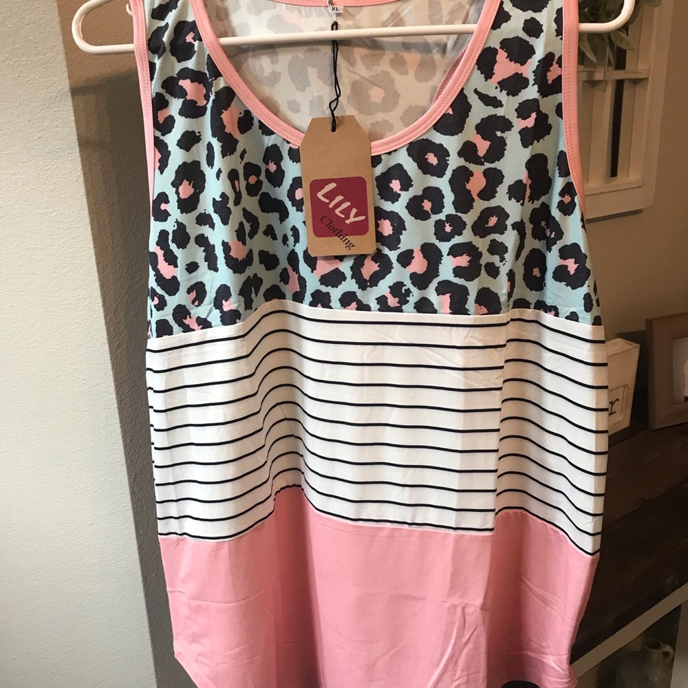 Animal print tank